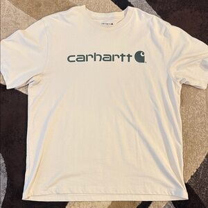 Carhartt Cream Logo T-Shirt